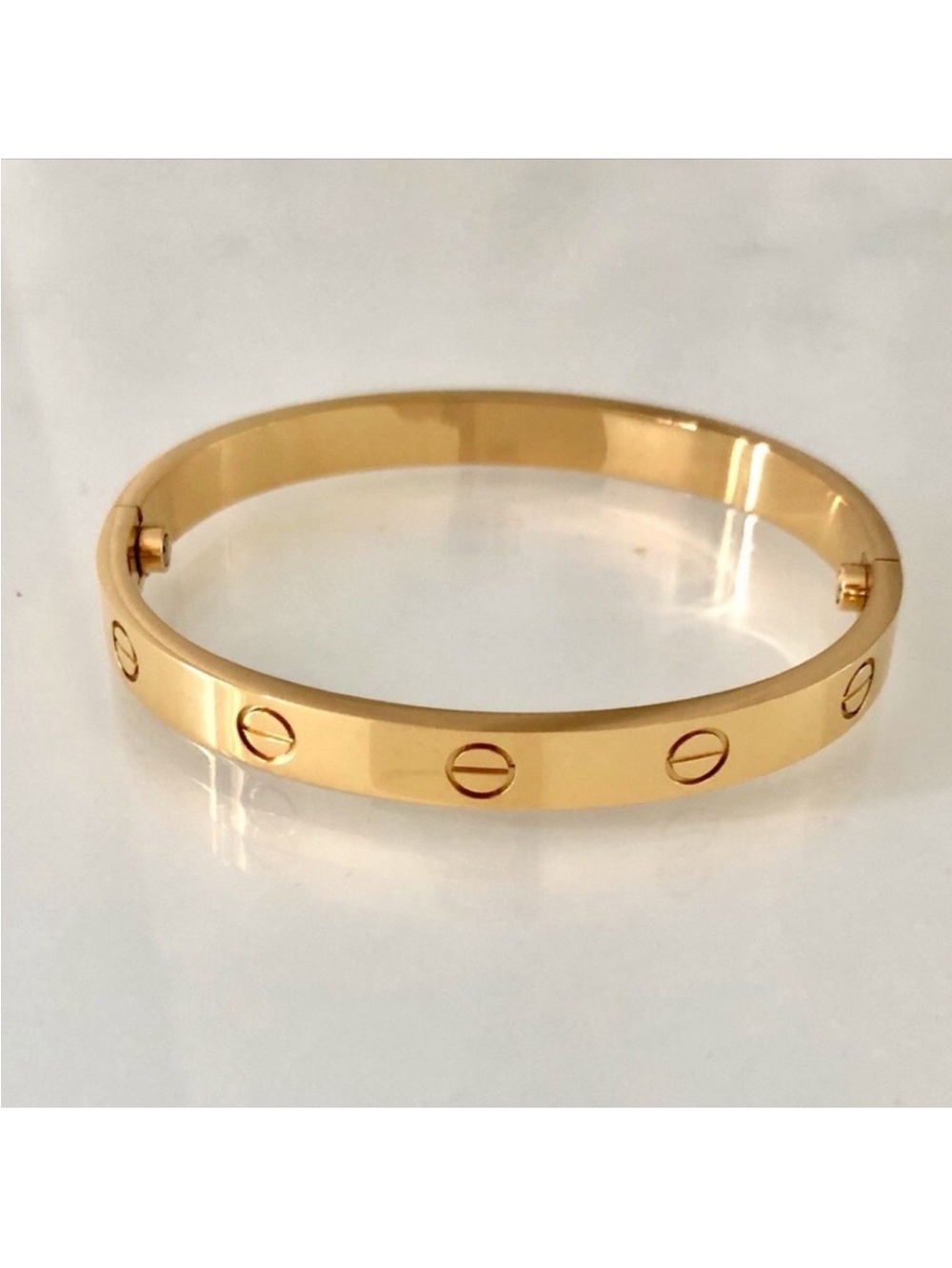 Generic Clip On Gold Screw Cuff Bangle Bracelet - Picture 1 of 5